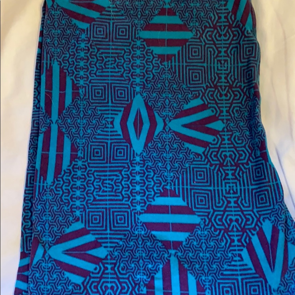 Lula Roe Patterned Leggings Size TC